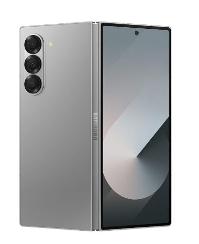 Samsung Galaxy Z Fold6 5G Smartphone with Galaxy AI (Silver Shadow, 12GB RAM, 256GB Storage), 50MP High-Resolution Camera, Snapdragon 8 Gen 3, Google Gemini